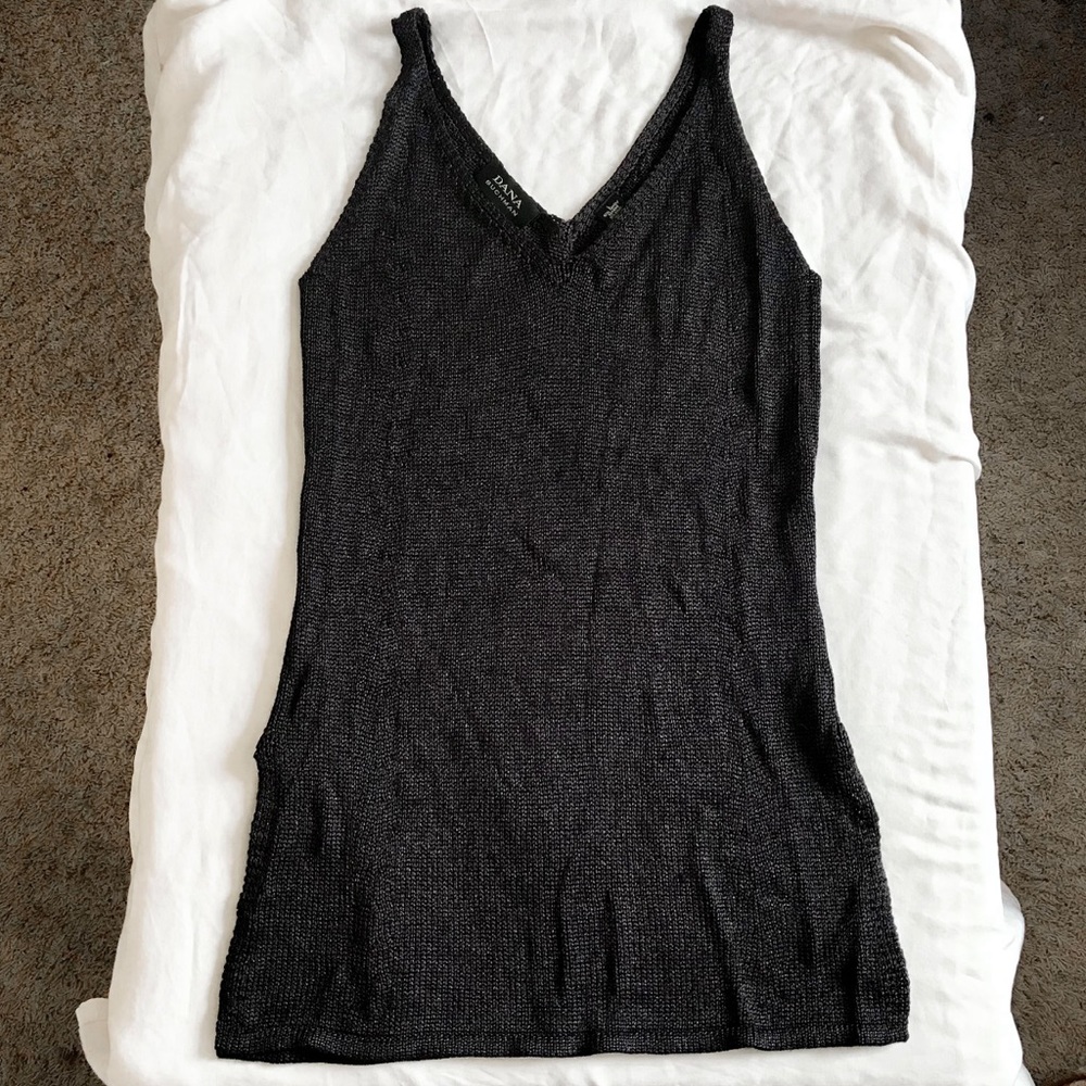 3/$20 Black Knitted Sweater Tank Sz L
